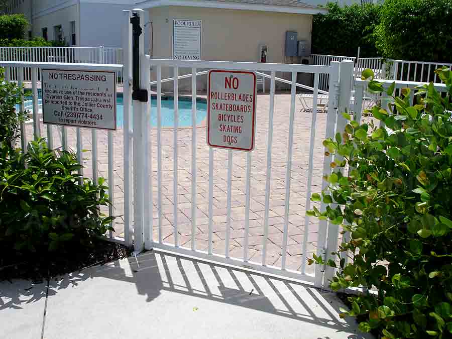 CYPRESS GLEN Community Pool Gate